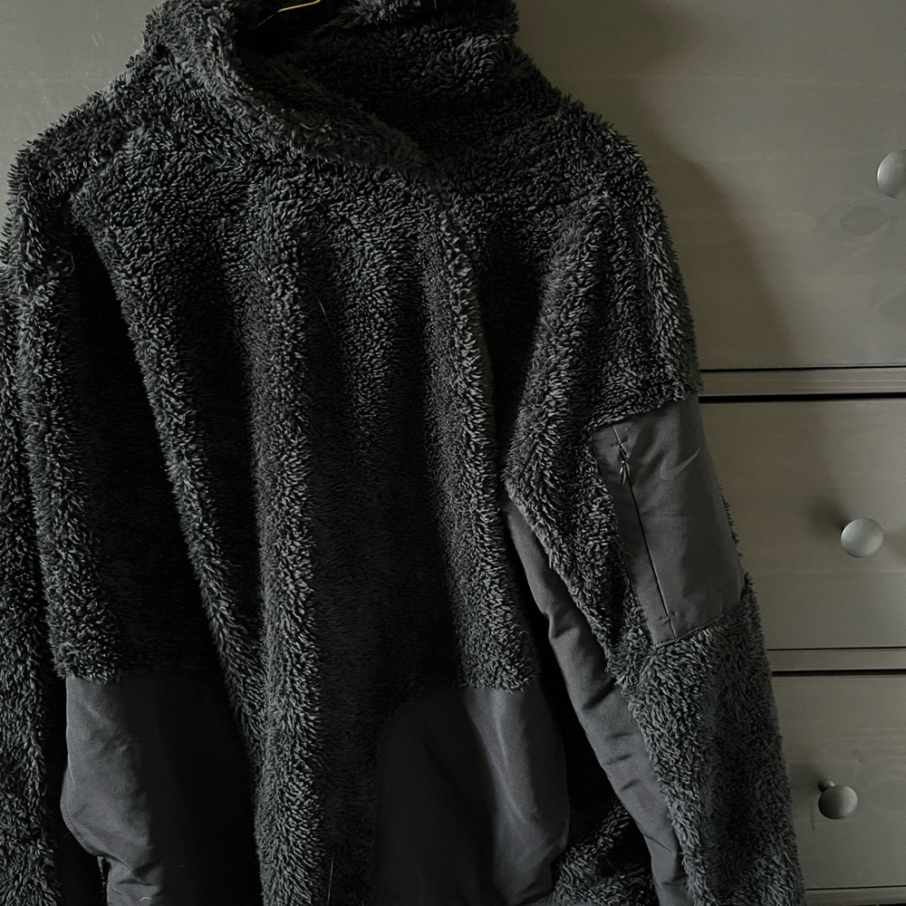 Black Nike Fuzzy Sweater